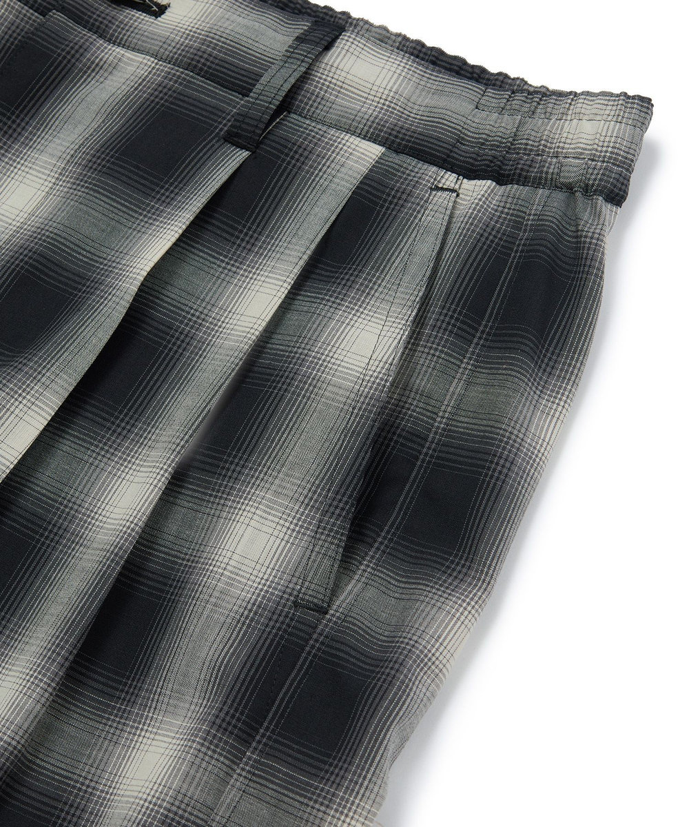 MEN'S BIGI SMART MERINO/ヴィスコースリネン 2タックイージーパンツ＜軽量/通気性＞＜ストレッチ＞ ブラック
