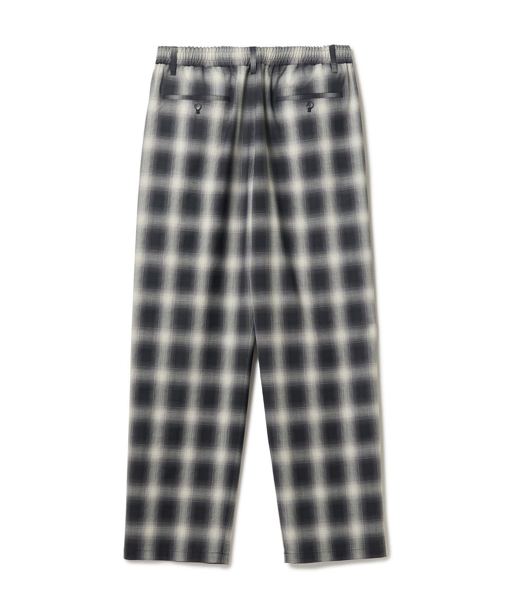 MEN'S BIGI SMART MERINO/ヴィスコースリネン 2タックイージーパンツ＜軽量/通気性＞＜ストレッチ＞ ブラック