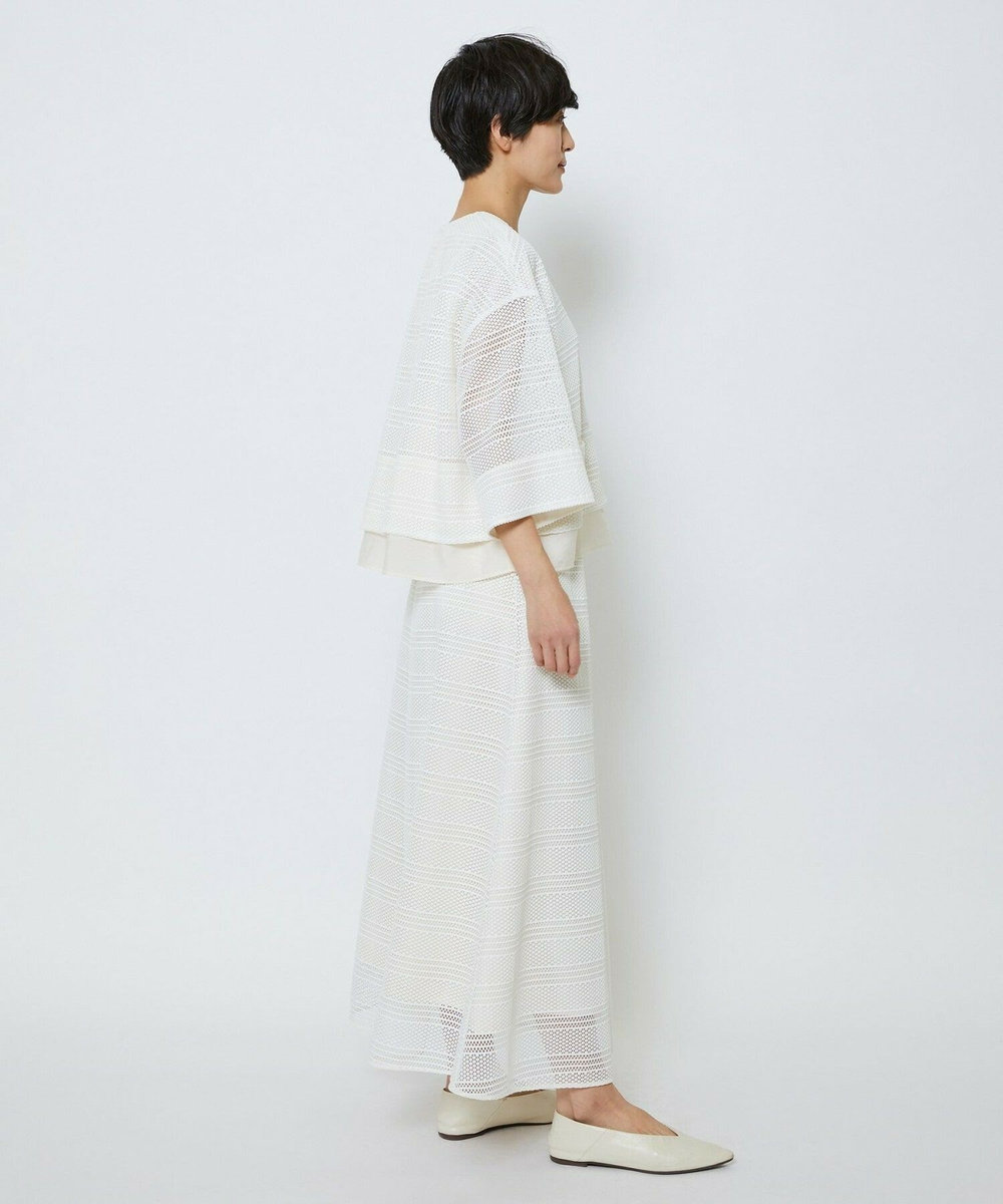 MOGA Collection MOGA Collection　ラッセルレースショートブルゾン ホワイト