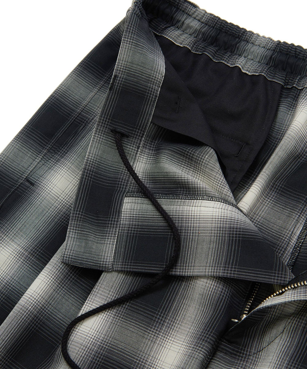 MEN'S BIGI SMART MERINO/ヴィスコースリネン 2タックイージーパンツ＜軽量/通気性＞＜ストレッチ＞ ブラック
