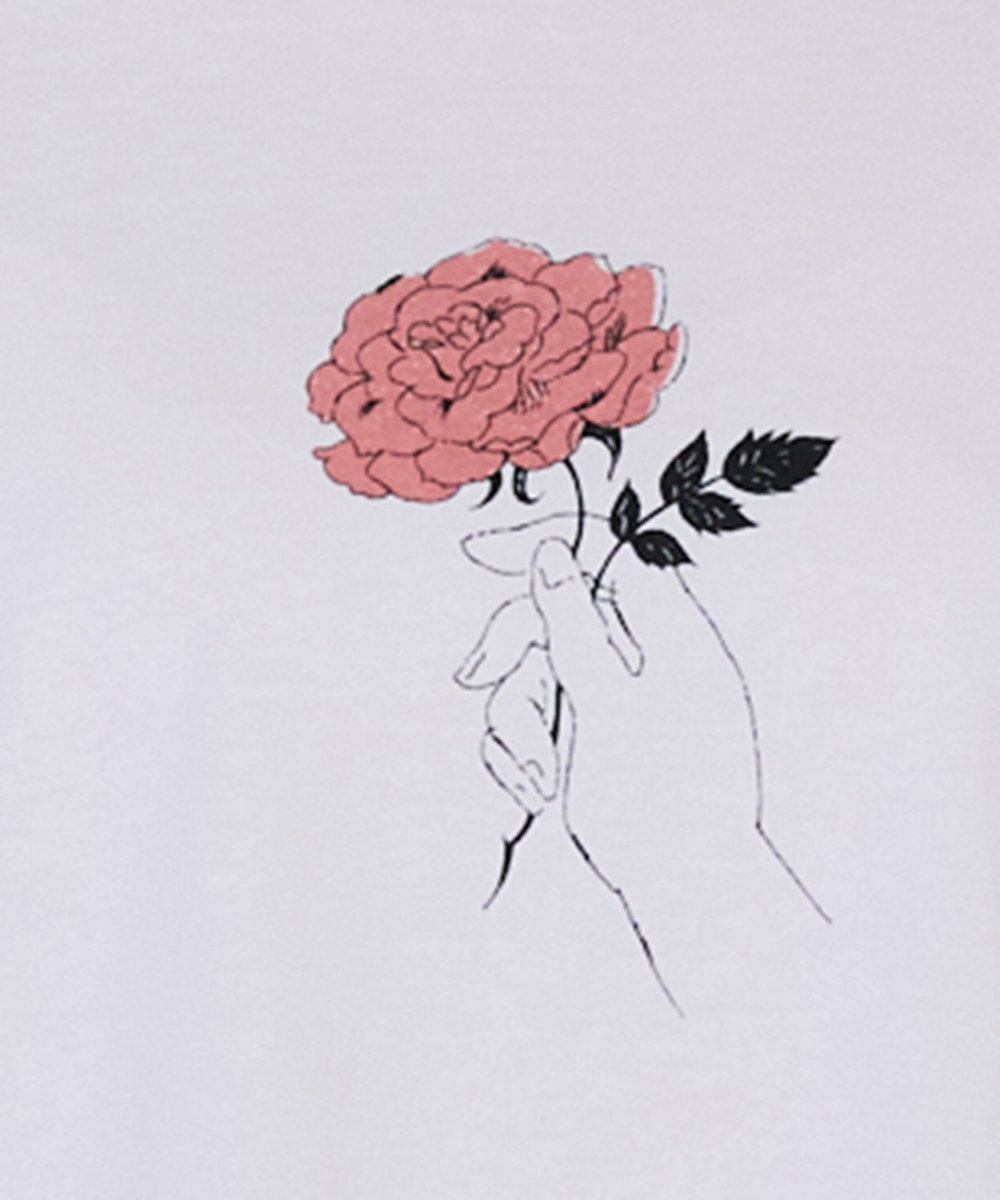 ADIEU TRISTESSE 杉本さなえさん コラボTシャツ ピンク