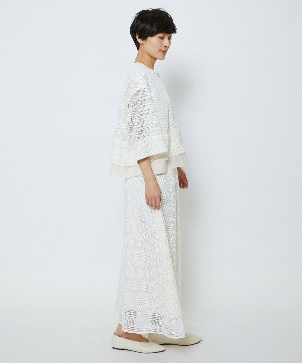 MOGA Collection MOGA Collection　ラッセルレースショートブルゾン ホワイト