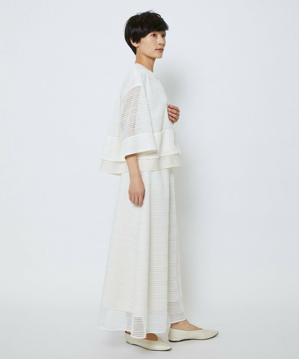 MOGA Collection MOGA Collection　ラッセルレースショートブルゾン ホワイト