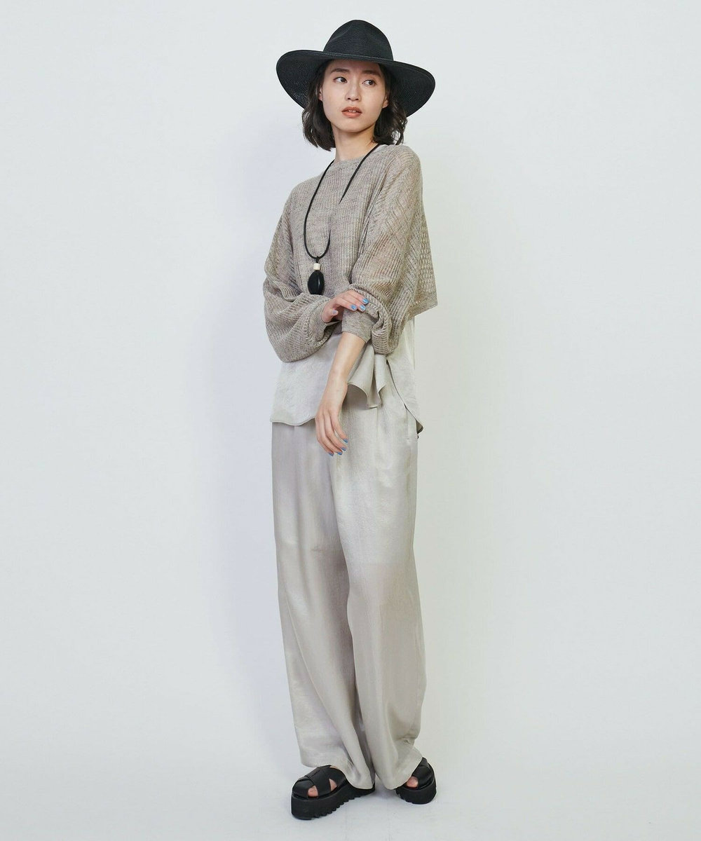 L'EQUIPE mabel モノトーンビッグドロップペンダント ブラック