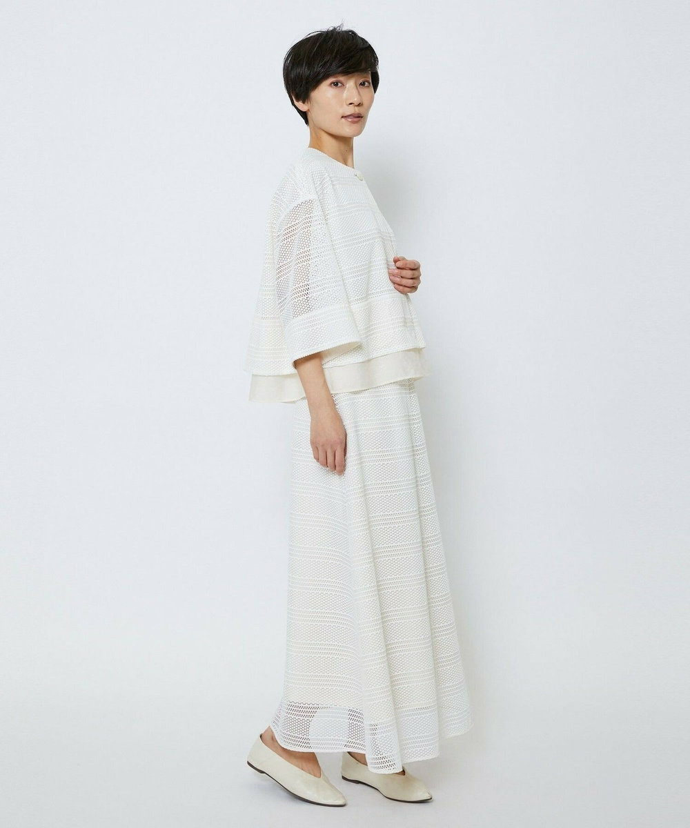 MOGA Collection MOGA Collection　ラッセルレースショートブルゾン ホワイト