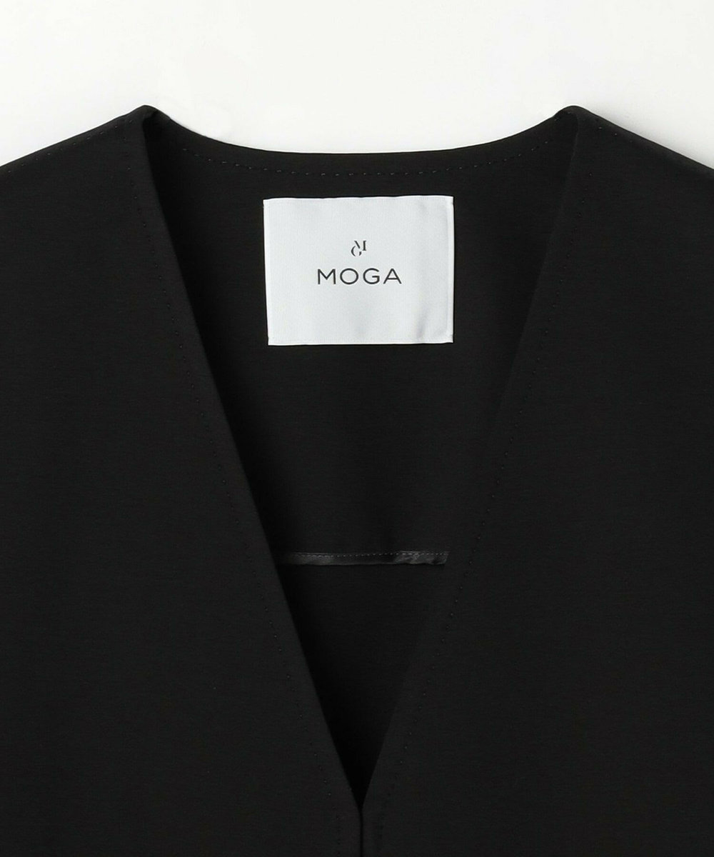 MOGA クリアポンチVネックベスト ブラック