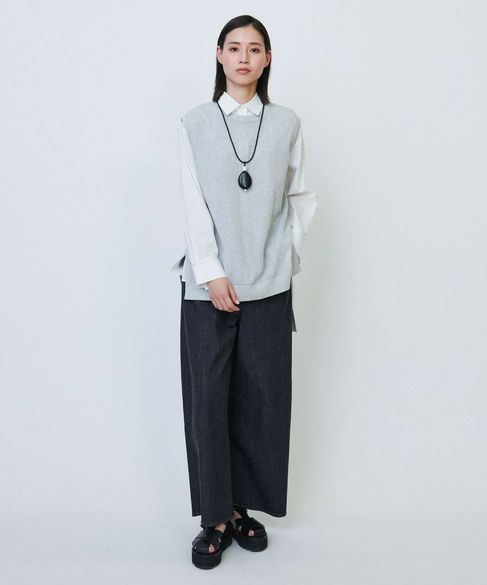 L'EQUIPE mabel モノトーンビッグドロップペンダント ブラック