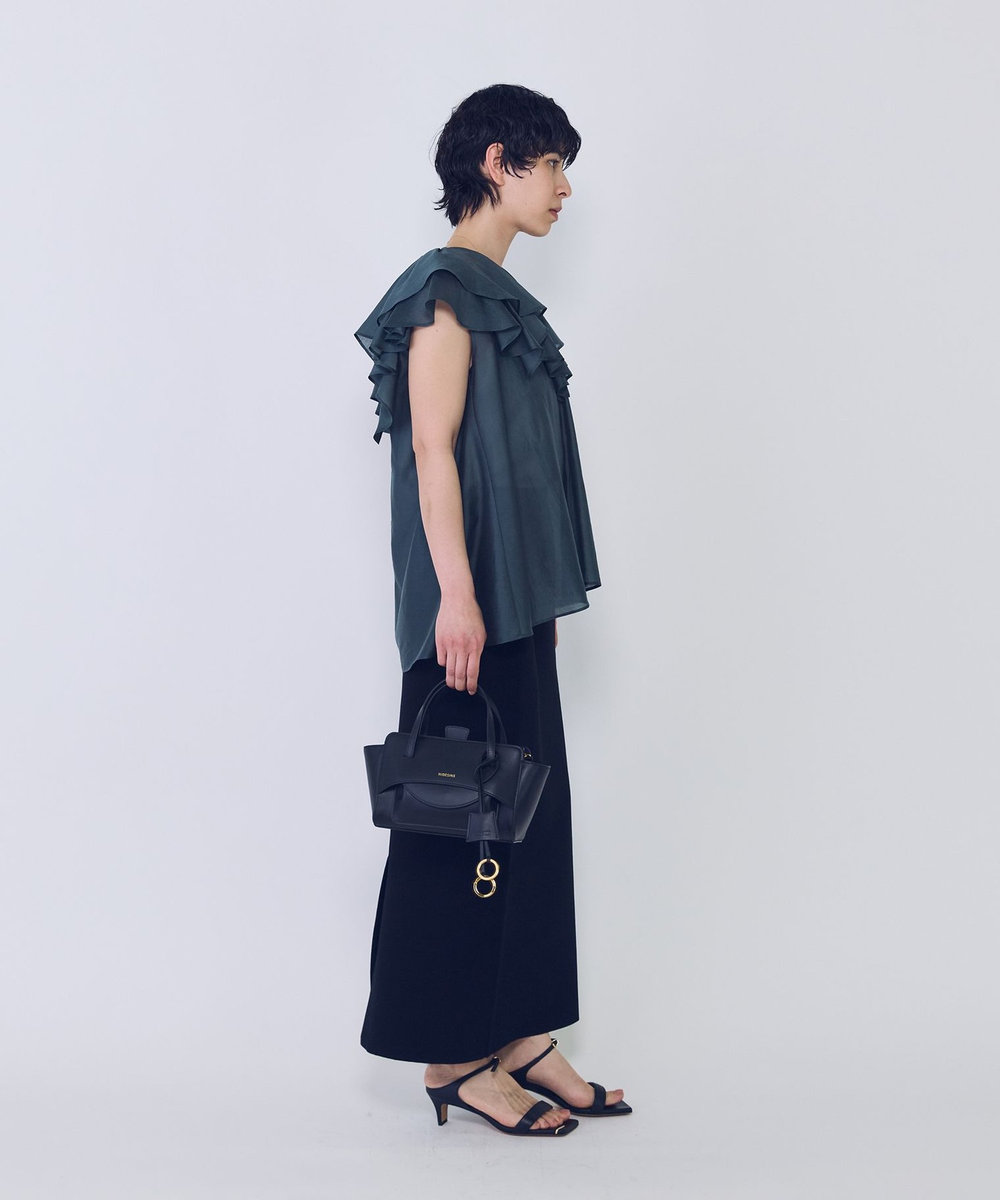 1er Arrondissement シアーテンセルフリルブラウス グリーン