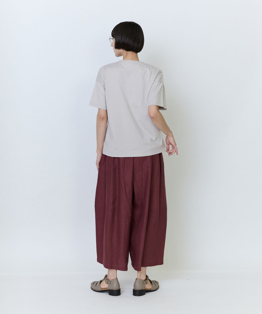 LOISIR 【アーティストコラボ】LOISIR×塩川いづみ イラストプリントTシャツ グレイッシュベージュ