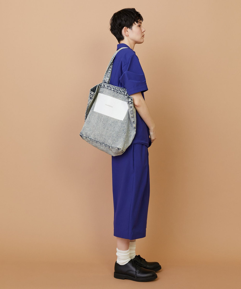 FRAPBOIS デニムロゴBAG サックスブルー
