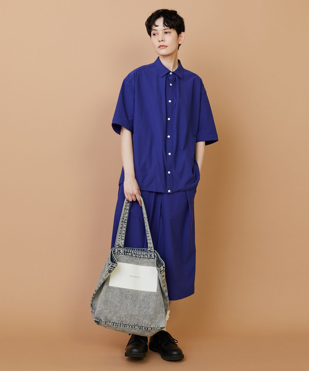 FRAPBOIS デニムロゴBAG サックスブルー