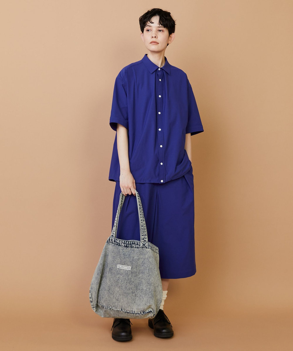 FRAPBOIS デニムロゴBAG サックスブルー