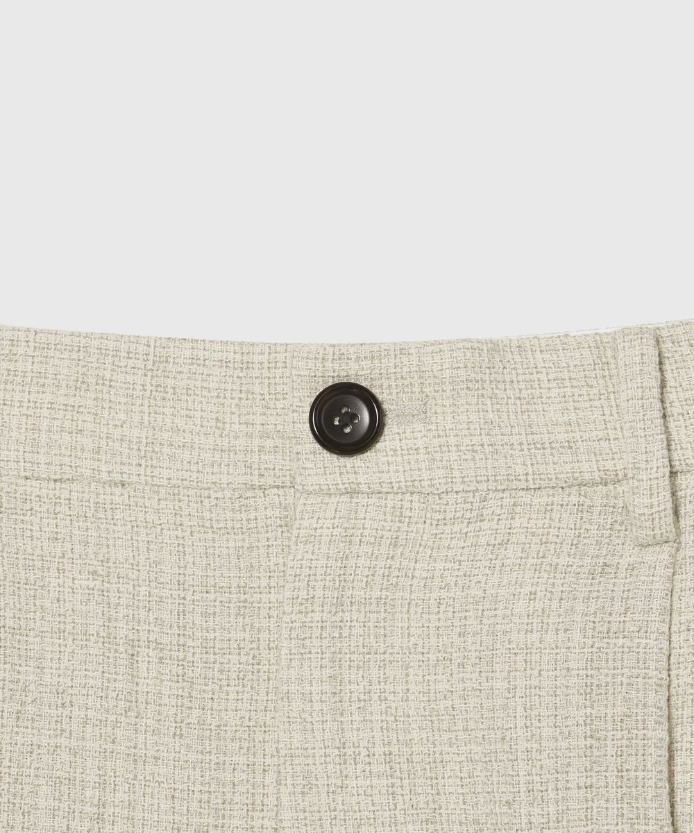DÉPAREILLÉ SLUB TWEED HALF PANTS / スラブツィードハーフパンツ ベージュ