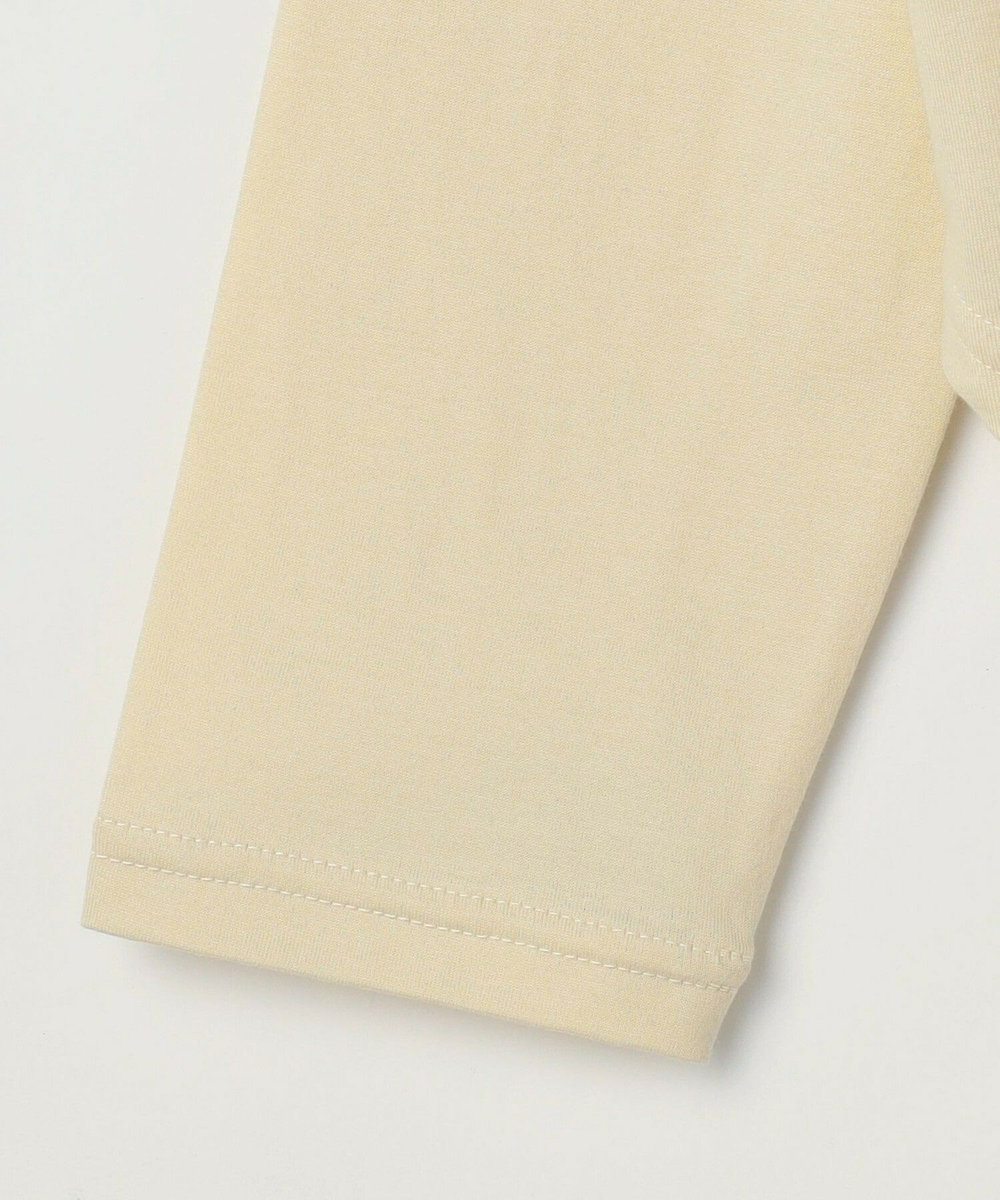 feerique feerique　刺繍ロゴラウンドヘムプルオーバー ホワイト