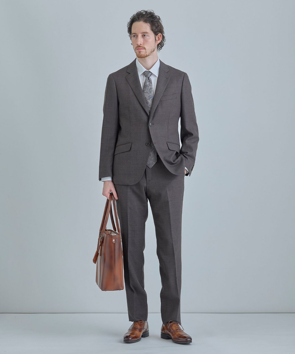MEN'S BIGI 【TIE YOUR TIE /タイユアタイ】配色ペイズリー柄ネクタイ ベージュ