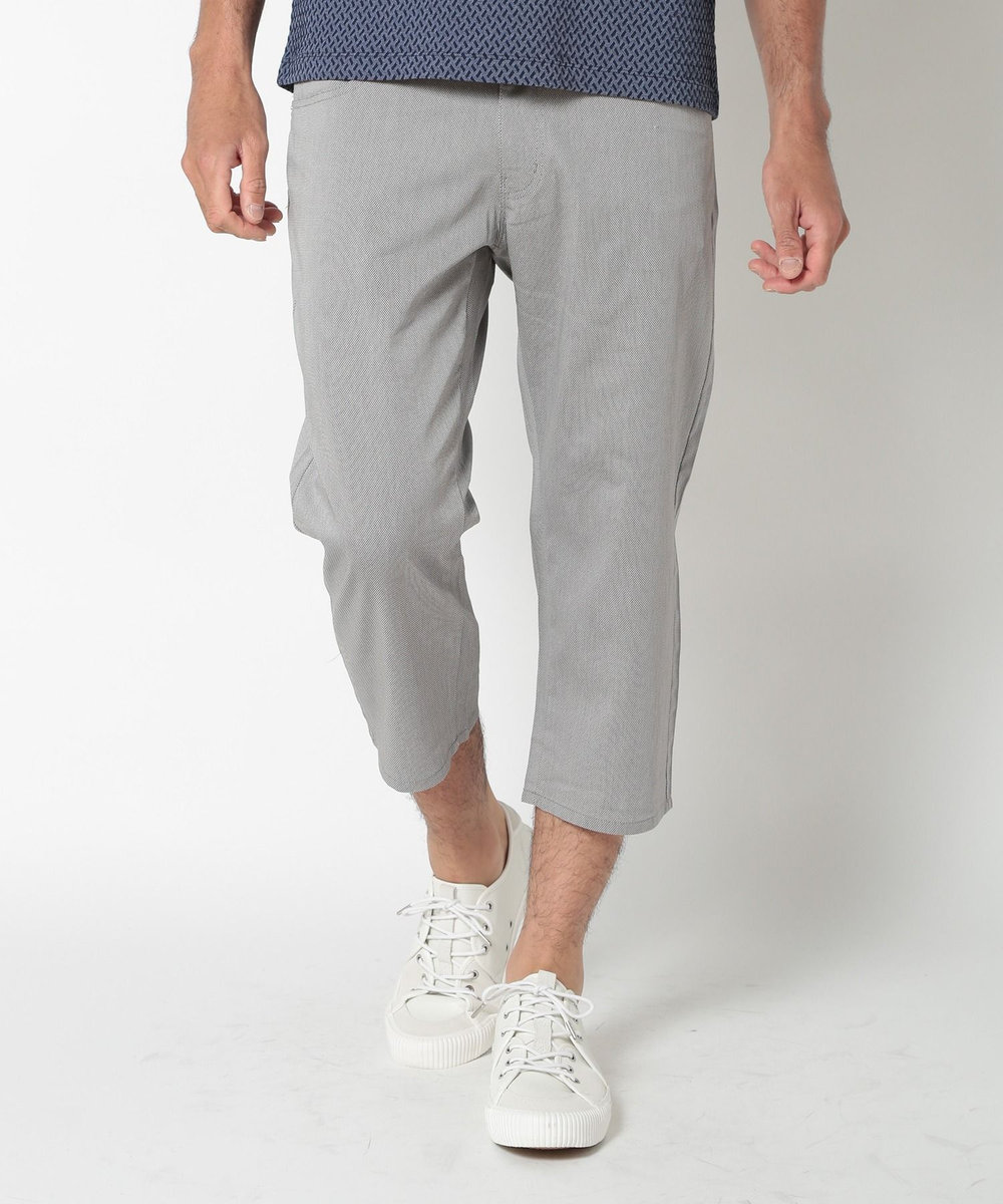 MEN'S BIGI COOLMAXドビーストレッチクロップドパンツ グレー