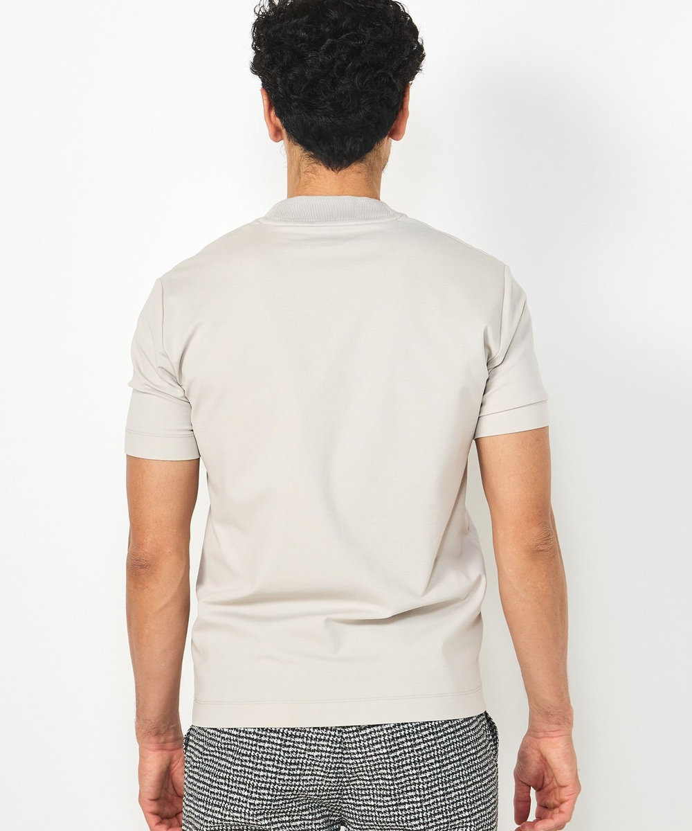 MEN'S BIGI 【ACTIVE TAILOR】シルケットスムースVネックTシャツ グレー
