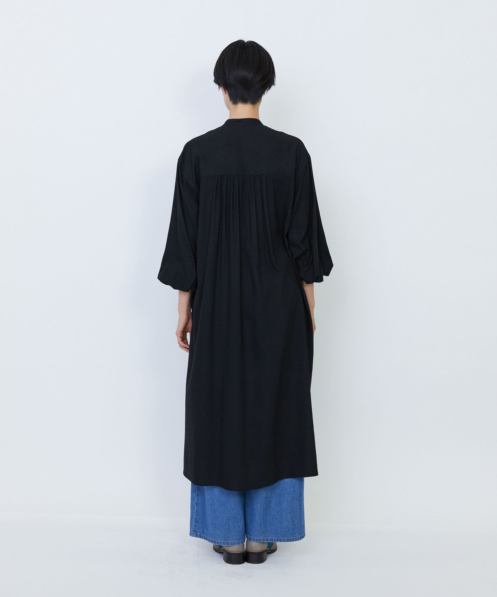 LOISIR オリジナル柄刺繍ワンピース ブラック系その他