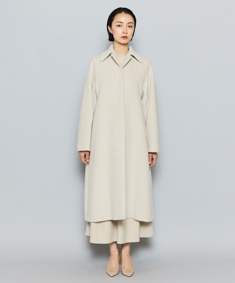 L'EQUIPE COUTURIER スーリーアルパカウールコート グレイッシュベージュ