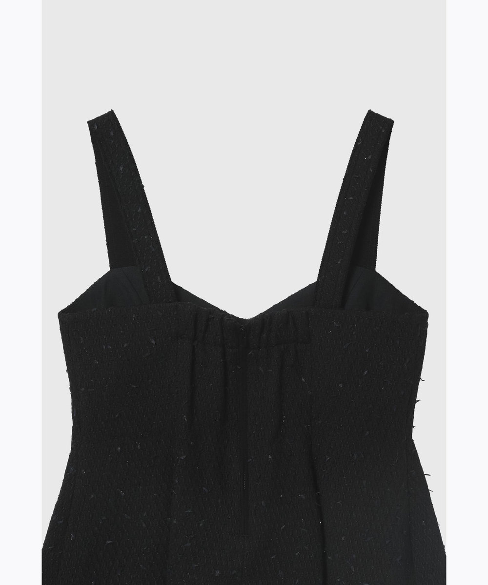 DÉPAREILLÉ TAPE YARN TWEED BUSTIER / テープヤーンツィードビスチェ ブラック