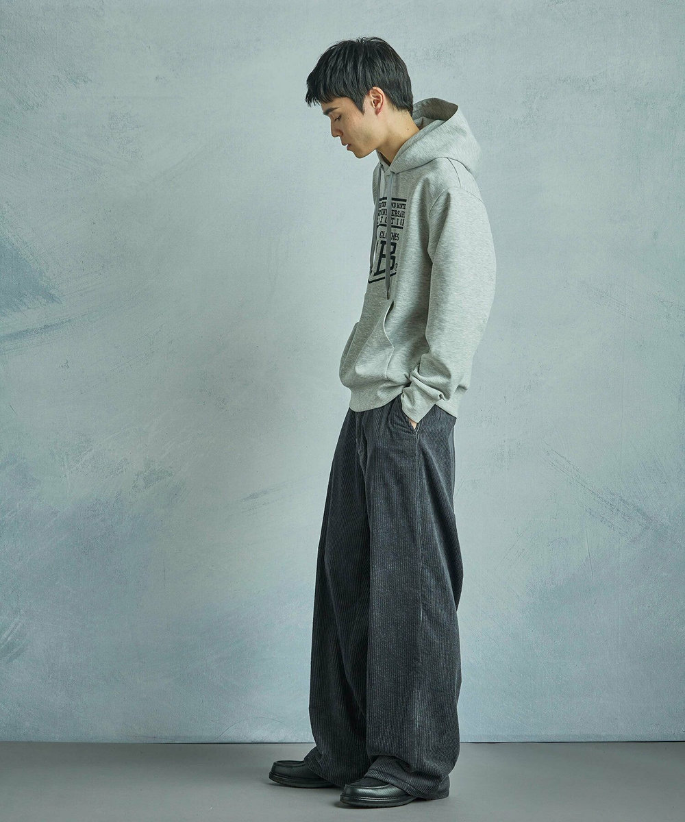 MEN'S BIGI 【50th Anniv . 菊池武夫】LOGO HOODIE グレー