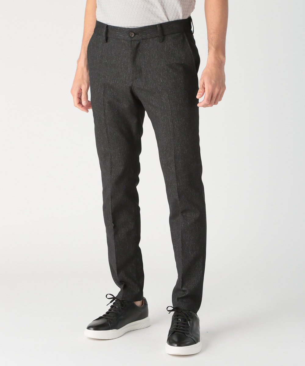 MEN'S BIGI 【ACTIVE TAILOR/アクティブテイラー】カラミメッシュストレッチパンツ ブラック