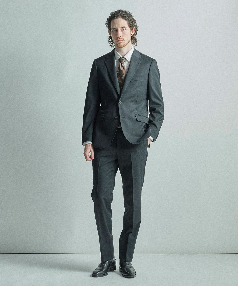 MEN'S BIGI 【TIE YOUR TIE/タイユアタイ】ヴィンテージアブストラクト柄ネクタイ ボルドー