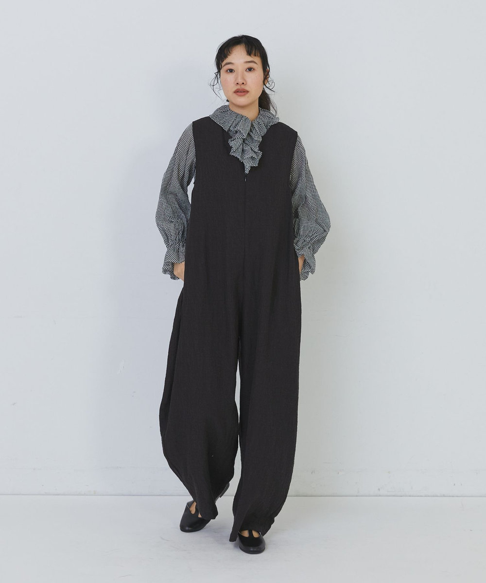 congés payés ADIEU TRISTESSE Kanocoさんコラボ　オールインワン チャコールグレー