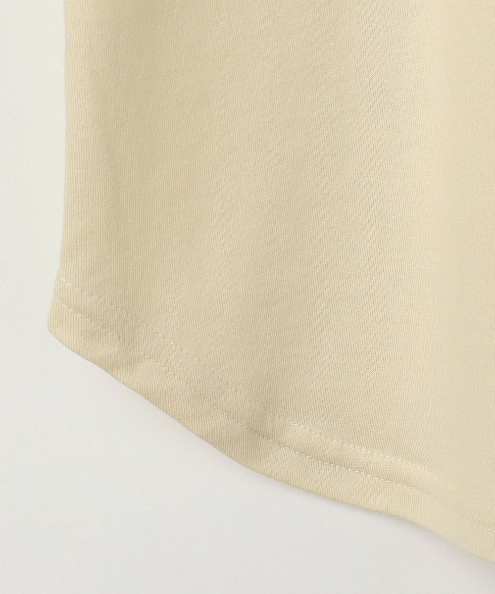 feerique feerique　刺繍ロゴラウンドヘムプルオーバー ホワイト