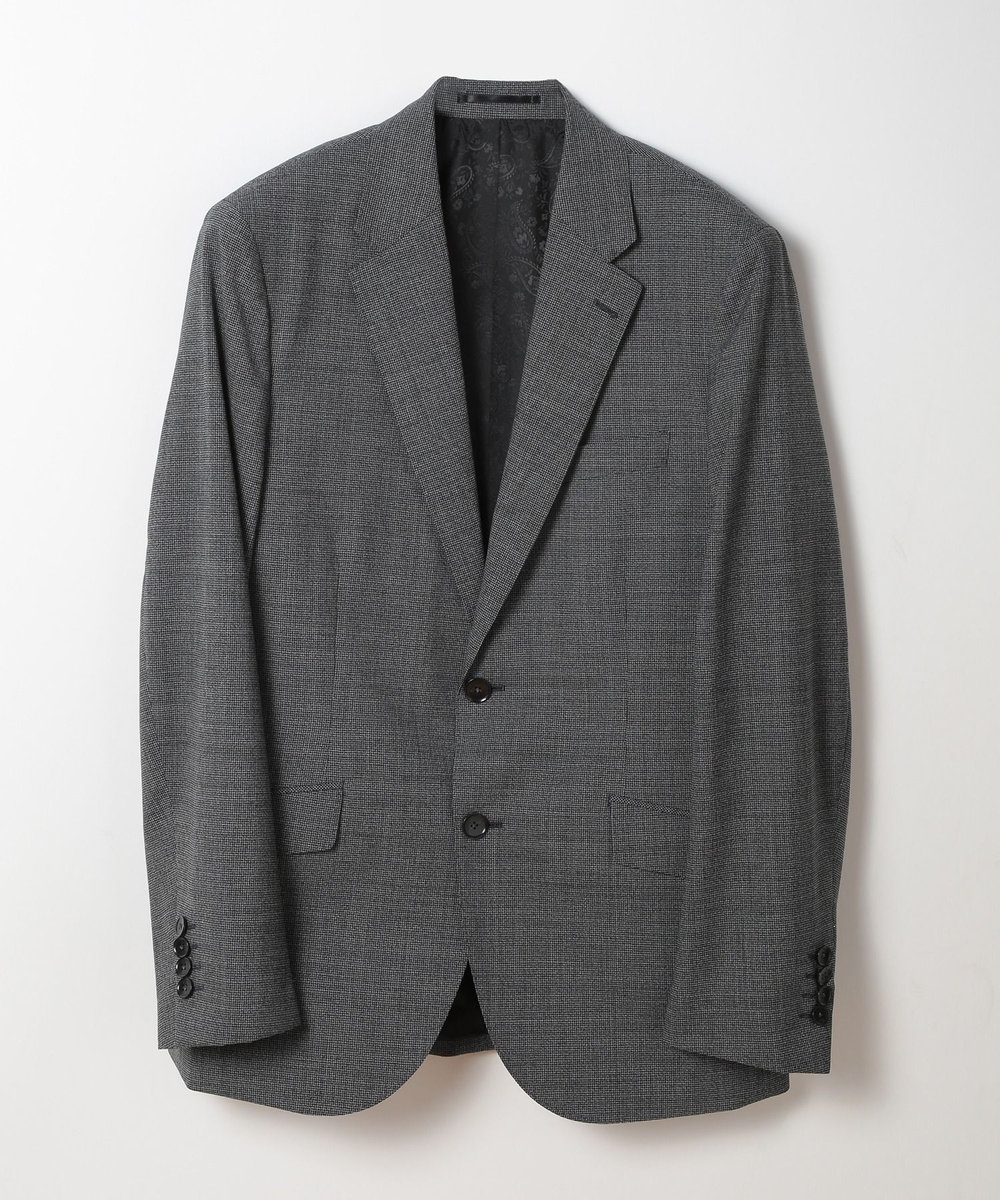 MEN'S BIGI ウールメランジ千鳥格子スーツ＜セットアップ＞ グレー