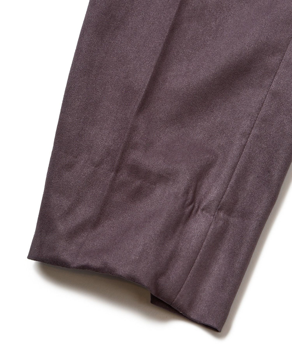 MEN'S BIGI ストレッチコマスエードスラックスパンツ＜セットアップ対応＞ チャコールグレー