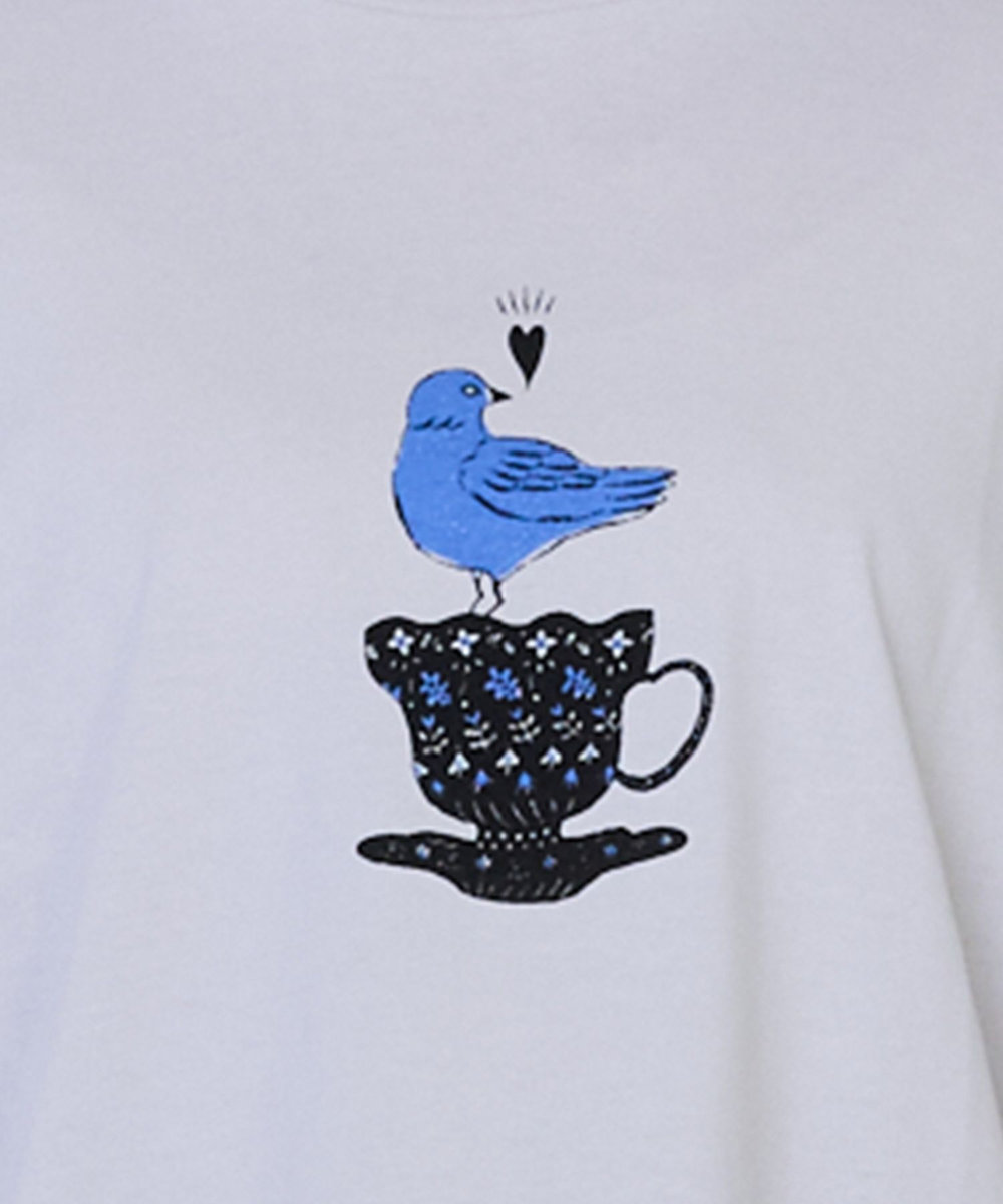 ADIEU TRISTESSE 杉本さなえさん コラボTシャツ グレー