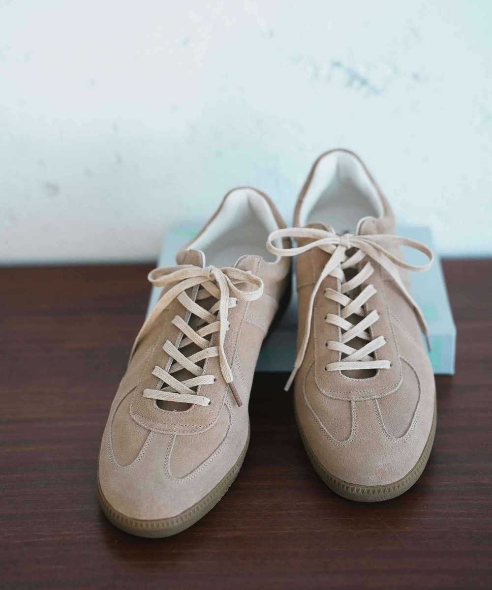 UNION STATION 【UNION STATION by MEN’S BIGI 】REPRODUCT MILITALY GERMAN TRAINER ジャーマントレーナー ベージュ