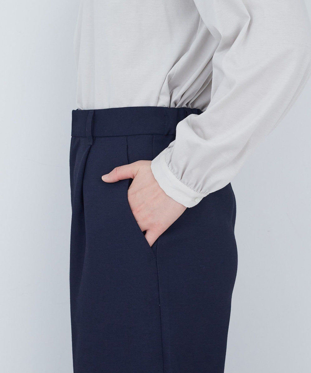 ADIEU TRISTESSE タックストレートパンツ ネイビー