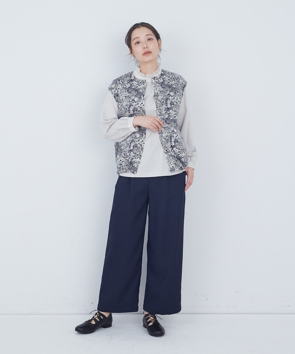 ADIEU TRISTESSE タックストレートパンツ ネイビー