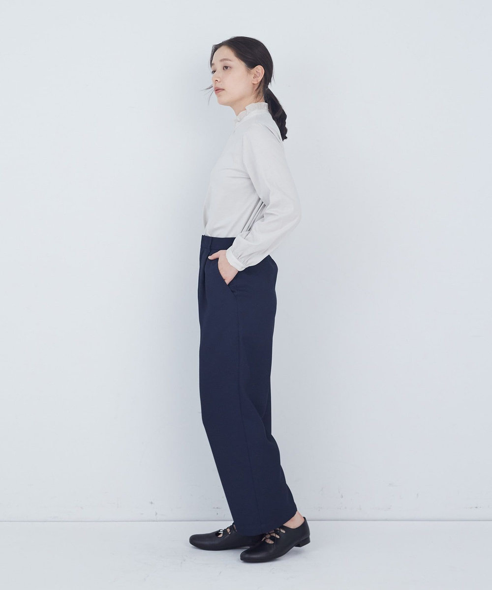 ADIEU TRISTESSE タックストレートパンツ ネイビー