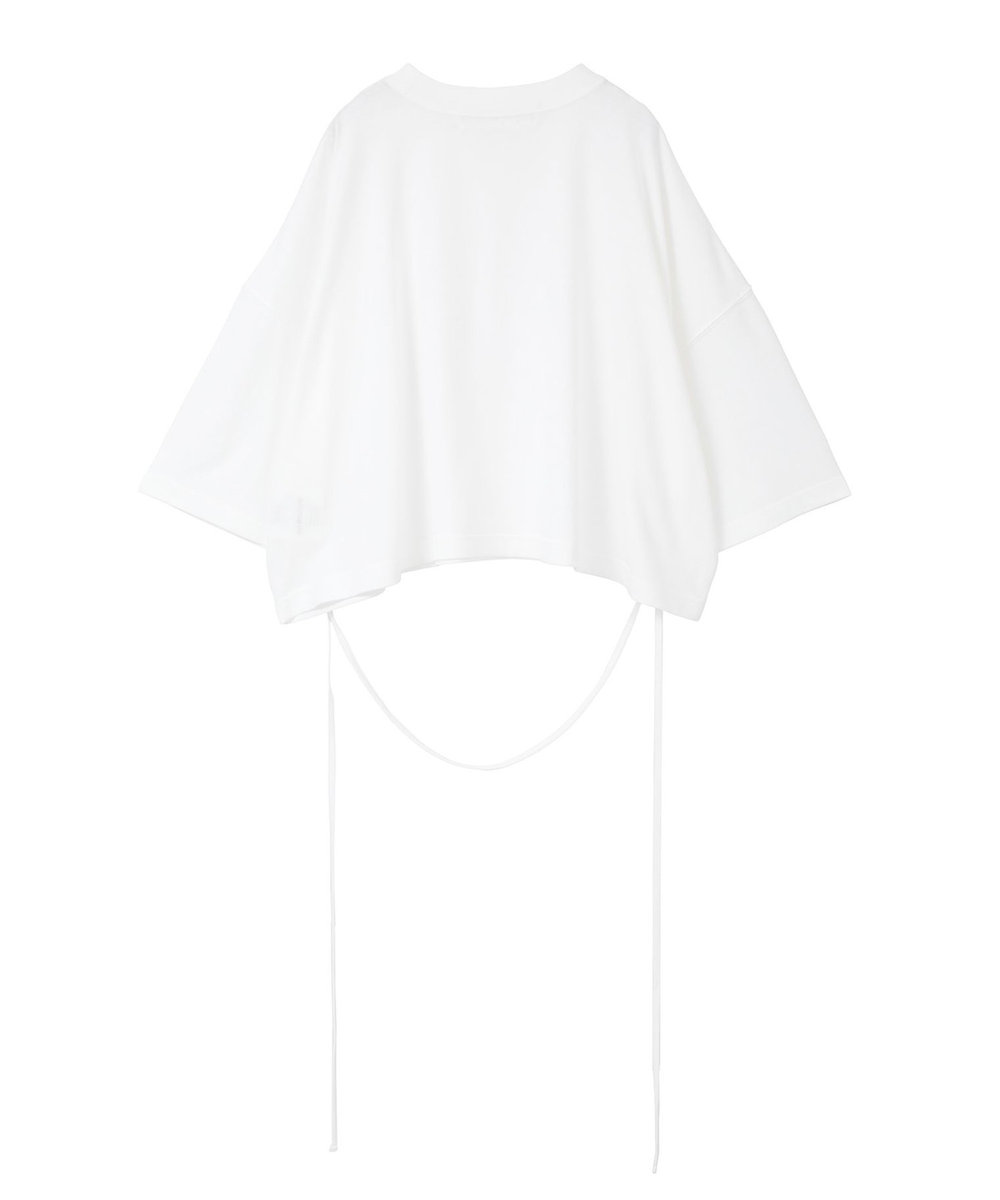 1er Arrondissement ＜INSCRIRE（アンスクリア）＞別注エプロンTシャツ ホワイト