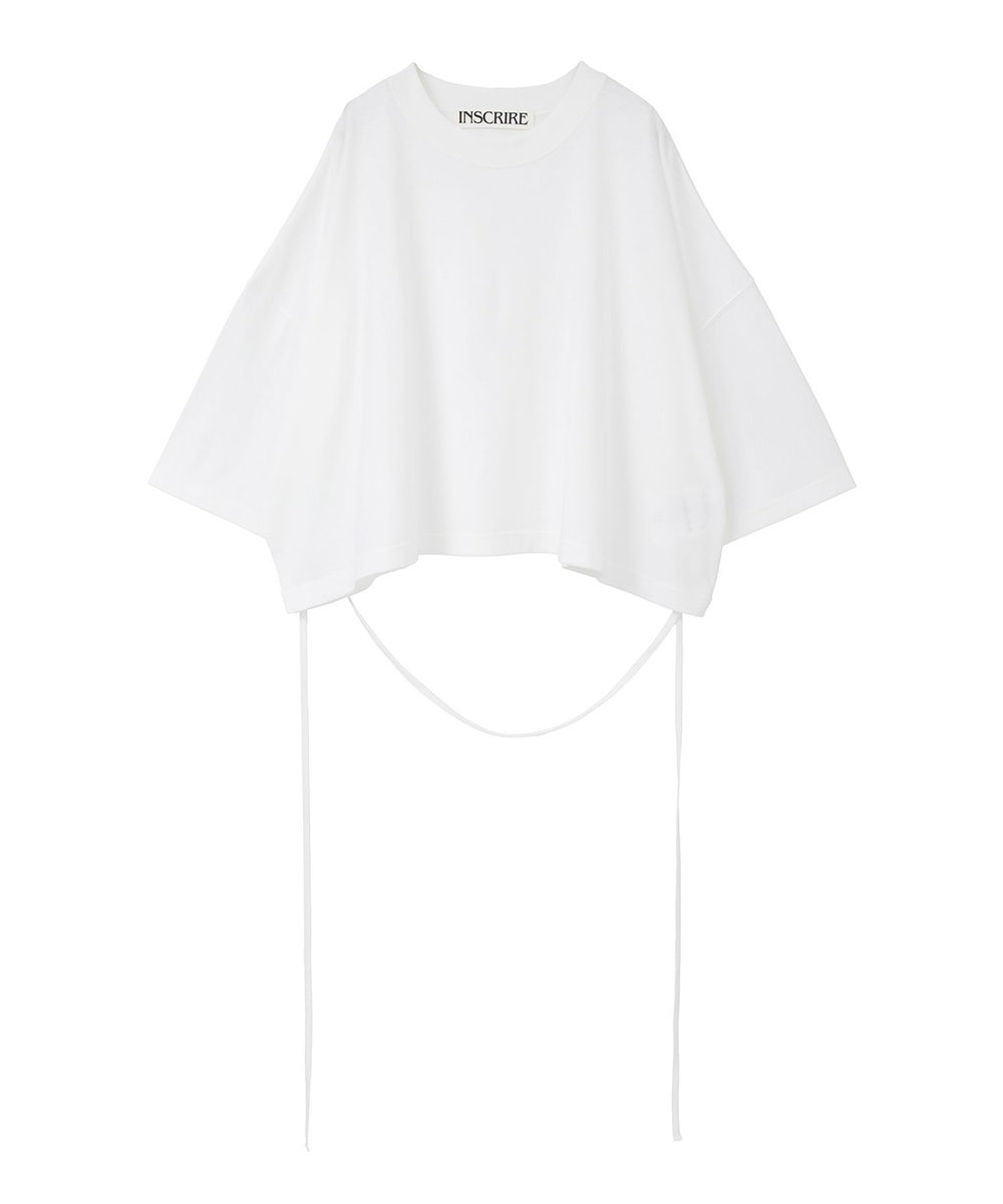 1er Arrondissement ＜INSCRIRE（アンスクリア）＞別注エプロンTシャツ ホワイト