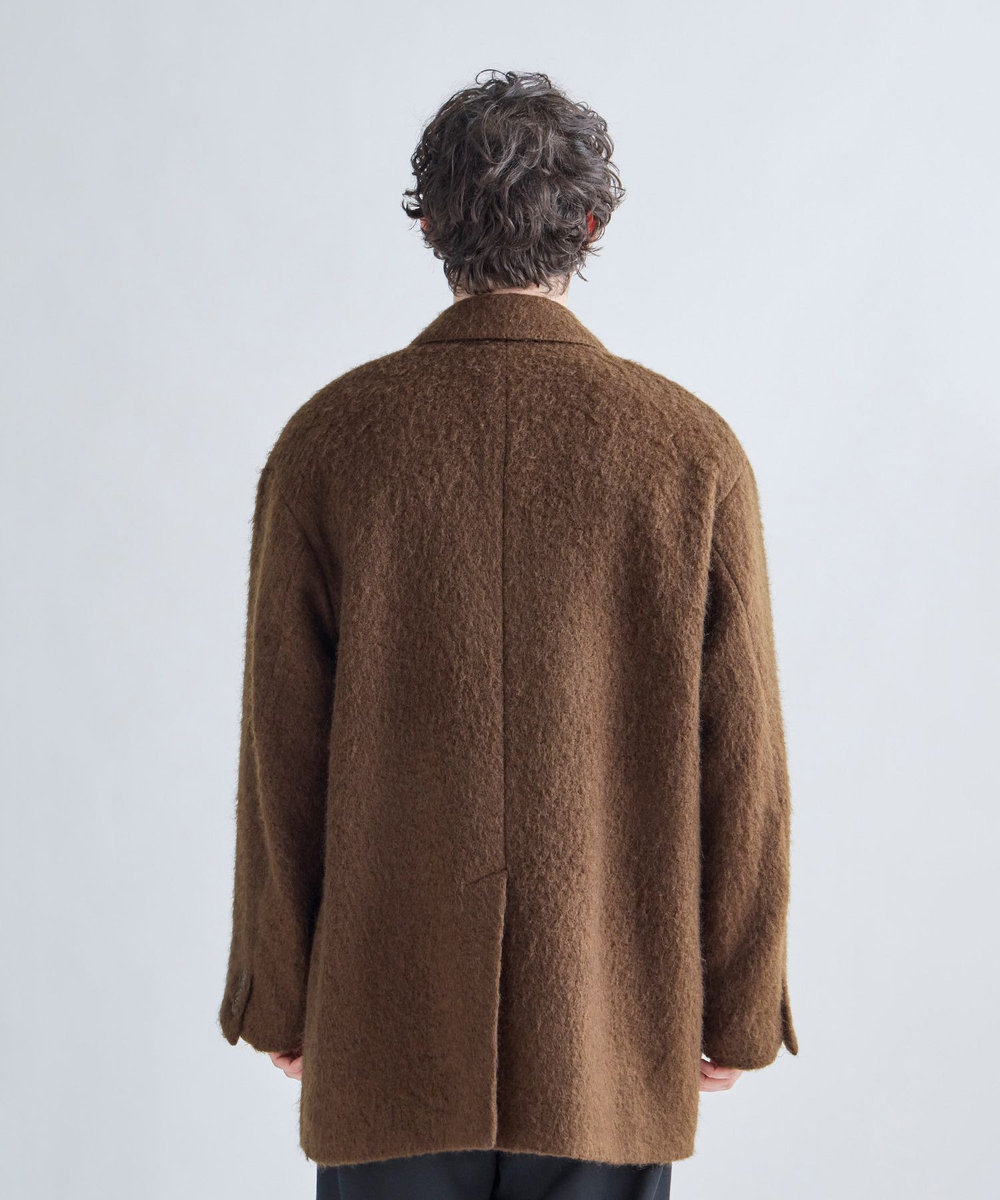 MEN'S BIGI 【BASED ON MEN'S BIGI HERITAGE】ブラウンシャギー コテージコート ブラウン