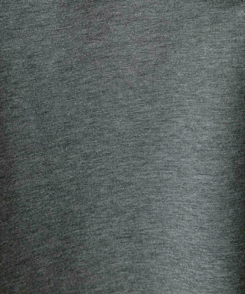 MEN'S BIGI 【ACTIVE TAILOR/アクティブテイラー】シルケットスムースVネックTシャツ＜接触冷感 / UVカット＞ グレー