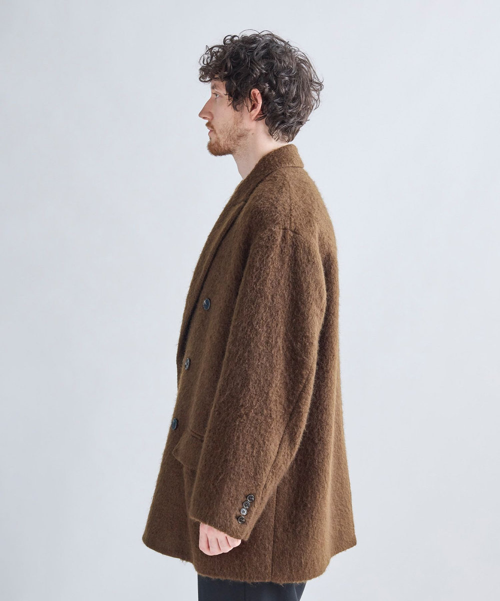MEN'S BIGI 【BASED ON MEN'S BIGI HERITAGE】ブラウンシャギー コテージコート ブラウン