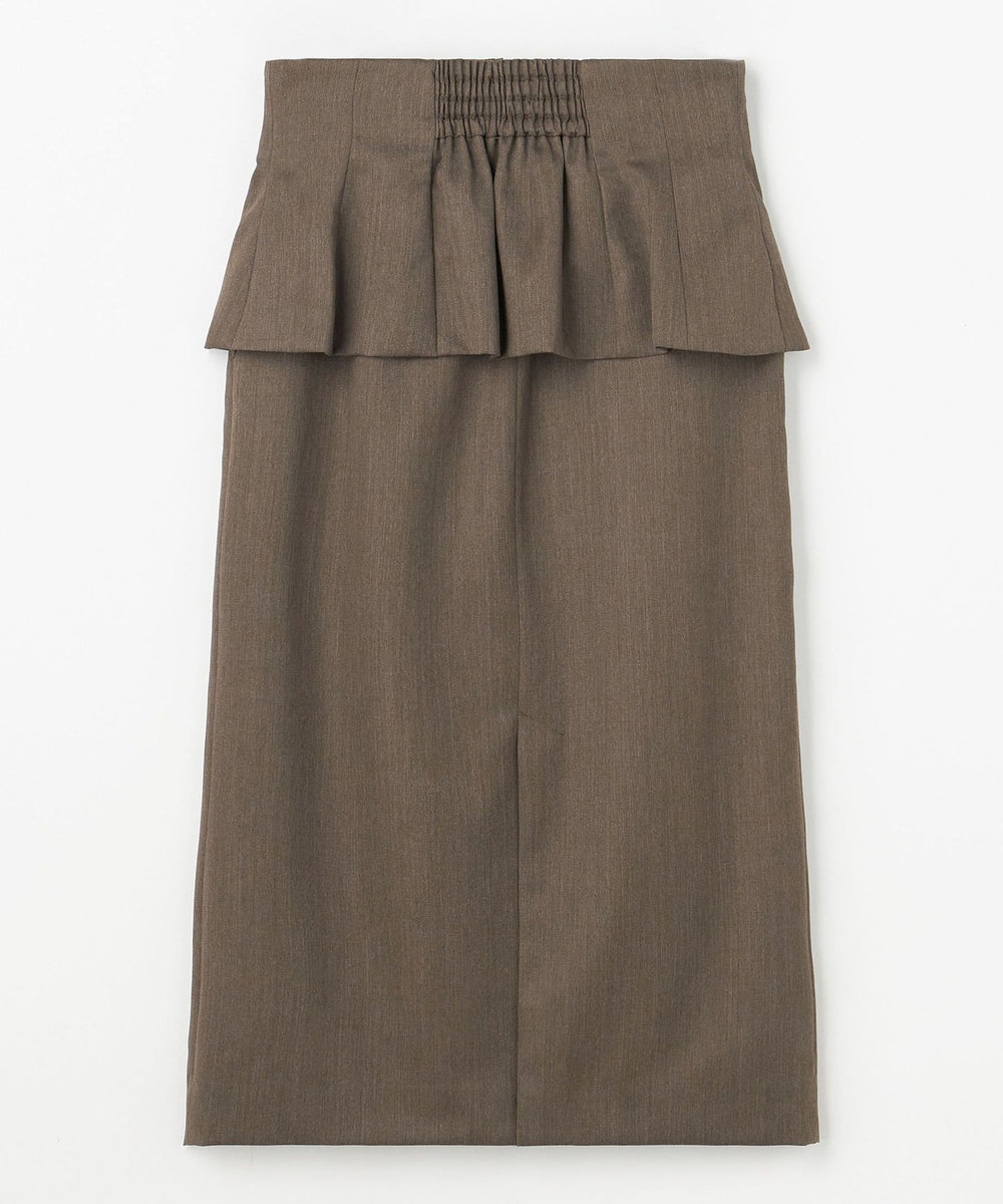 DÉPAREILLÉ WOOL GABARDINE CORSET SKIRT / ウールギャバジンコルセットスカート ブラウン