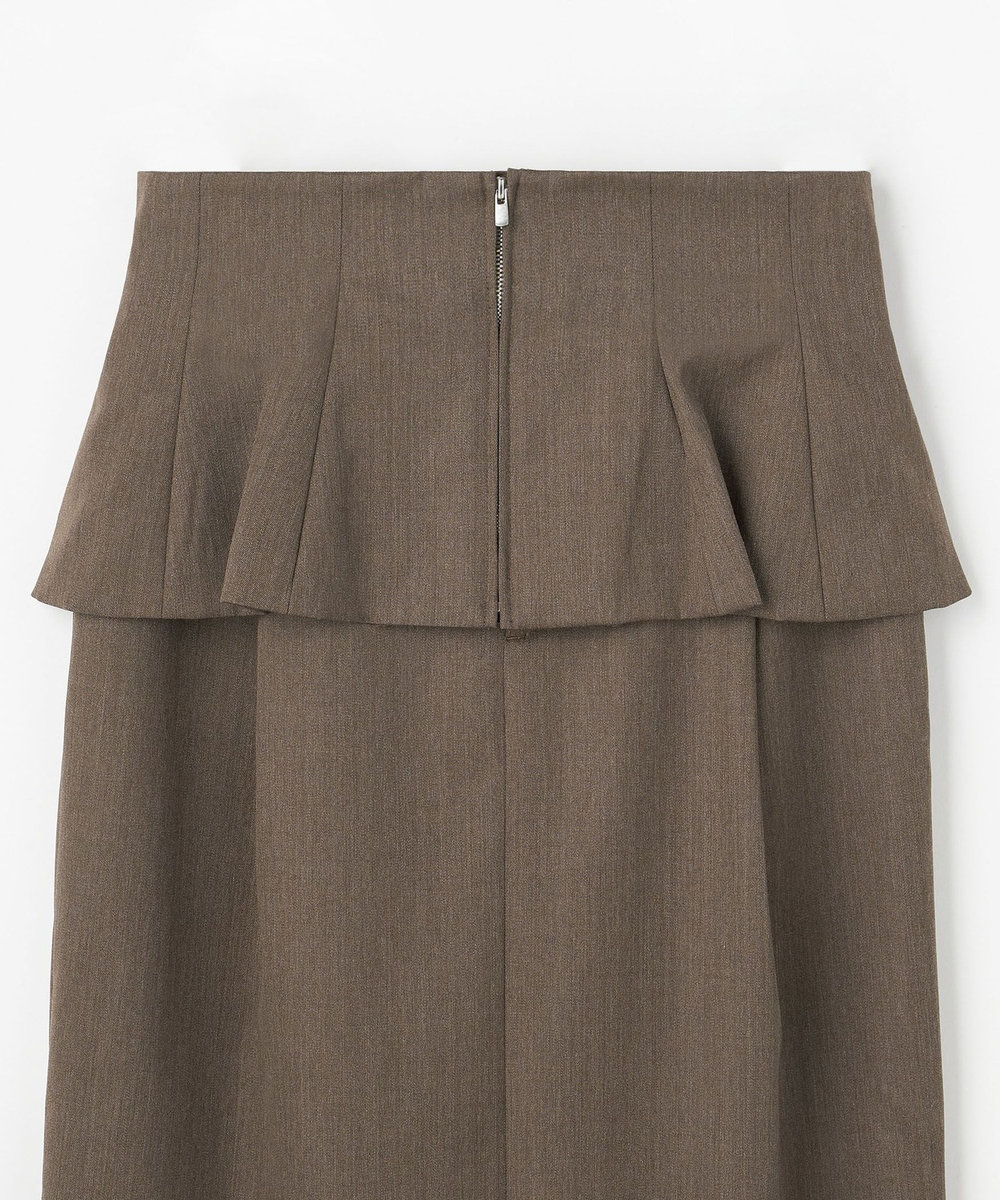 DÉPAREILLÉ WOOL GABARDINE CORSET SKIRT / ウールギャバジンコルセットスカート ブラウン