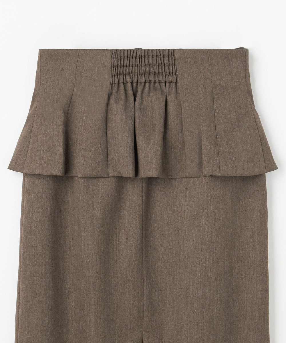 DÉPAREILLÉ WOOL GABARDINE CORSET SKIRT / ウールギャバジンコルセットスカート ブラウン