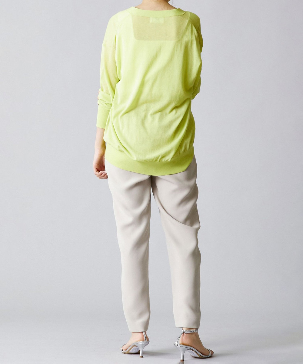 1er Arrondissement ダブルクロステーパードパンツ ベージュ