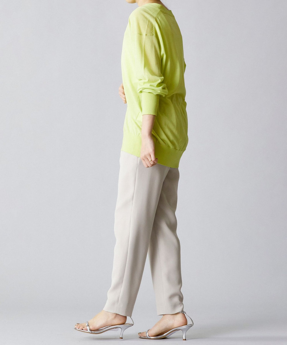 1er Arrondissement ダブルクロステーパードパンツ ベージュ