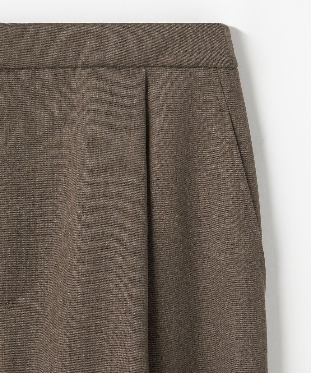 DÉPAREILLÉ WOOL GABARDINE CORSET SKIRT / ウールギャバジンコルセットスカート ブラウン