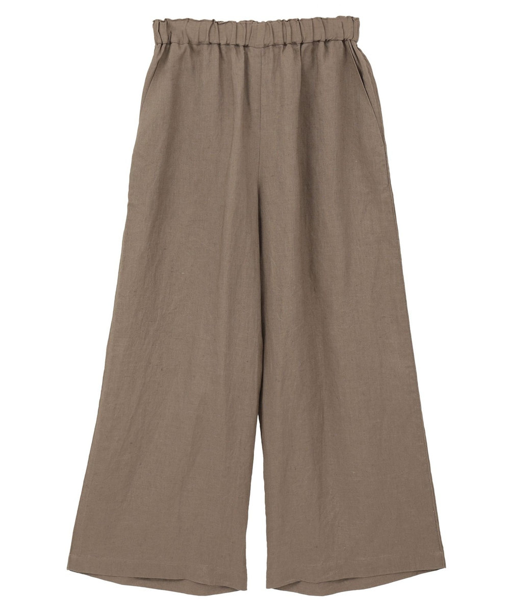 1er Arrondissement ウォッシュリネンイージーパンツ ベージュ