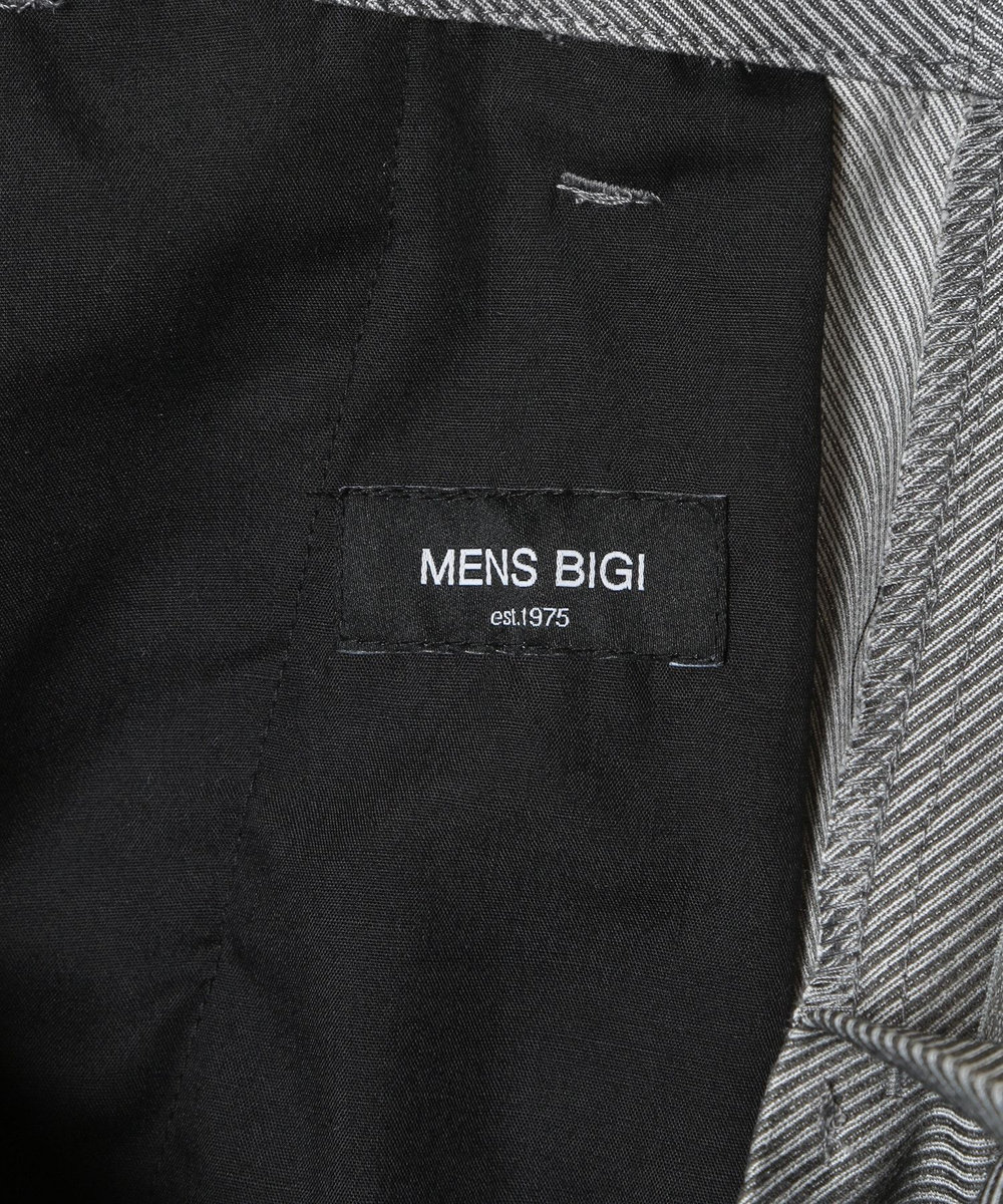 MEN'S BIGI ハイパワーストレッチ ツイルパンツ<2wayハイパワーストレッチ><接触冷感> ライトグレー