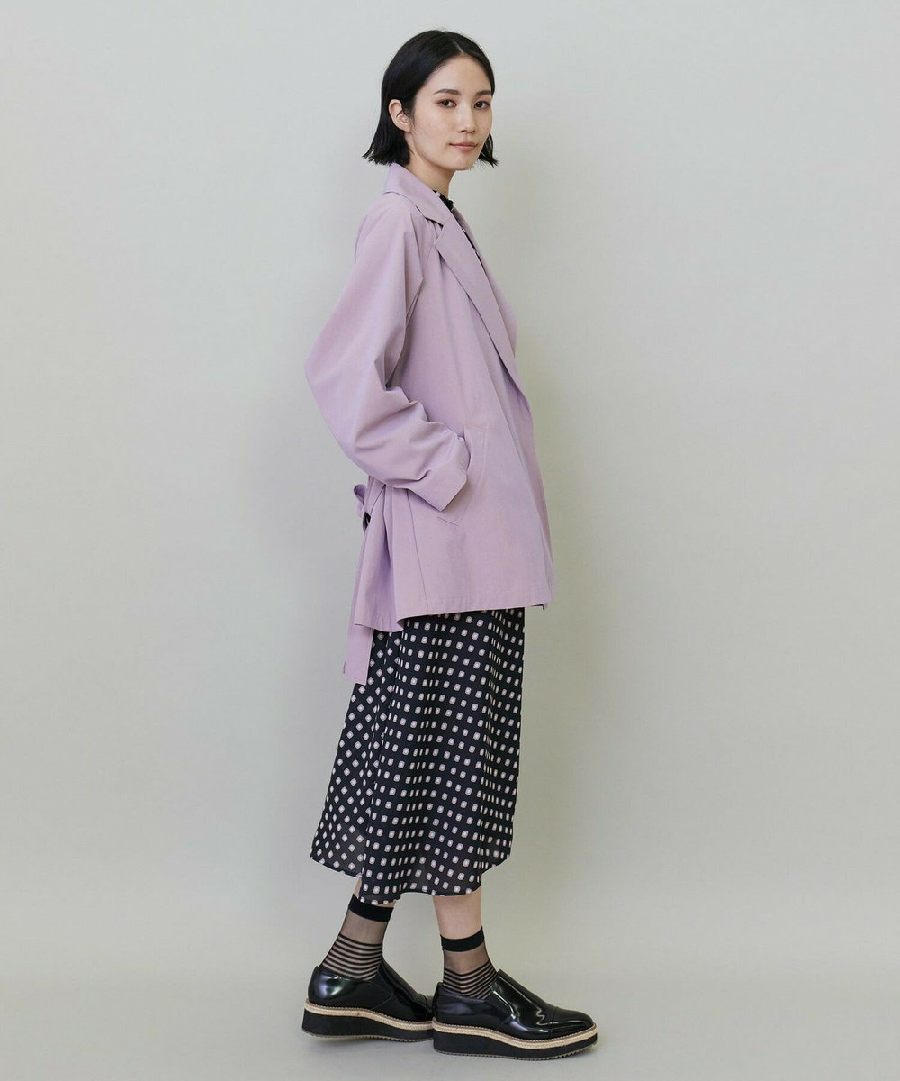 L'EQUIPE コットンナイロンベネシャンハーフコート ピンク